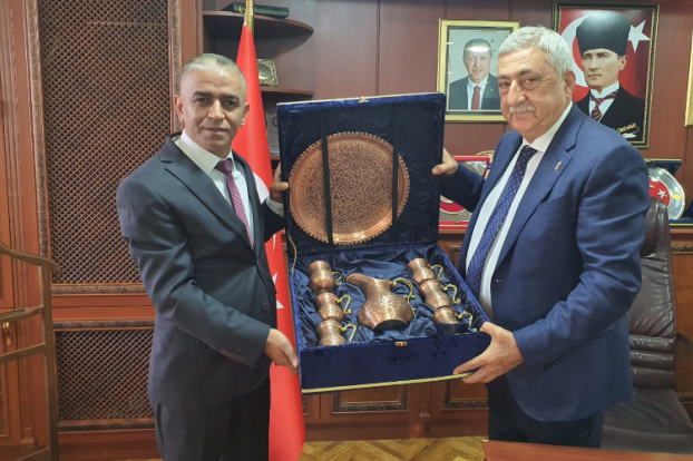 TESK Genel Başkanı Palandöken'den, Gaziantep'te esnaf odaları birliğini ziyaret etti.